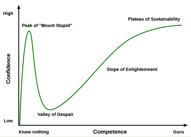 dunning-kruger effect - competence